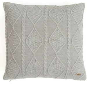 Knitted cusion cover - Grey