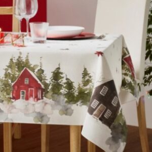 Winter forest table cover