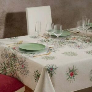 Holiday snow table cover