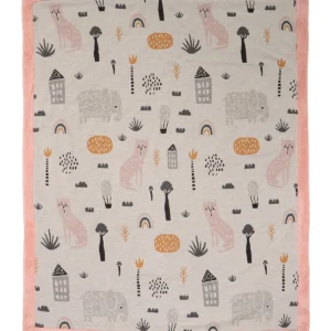 Pătură moale din blană pentru bebeluși - Woodland