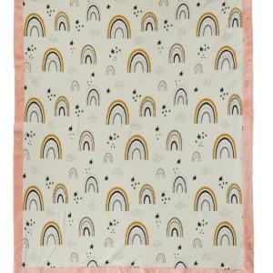 Pătură moale din blană pentru copii - Curcubeu
