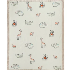 Pătură moale de blană pentru copii - junglă