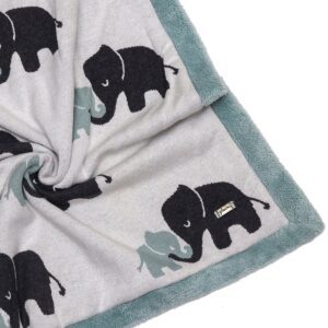 Pătură moale din blană pentru bebeluși - elefant indian
