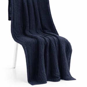 Cozy fur blanket - Navy blue