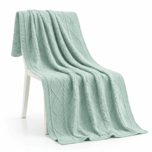 Blanket for sofa - pale turquoise