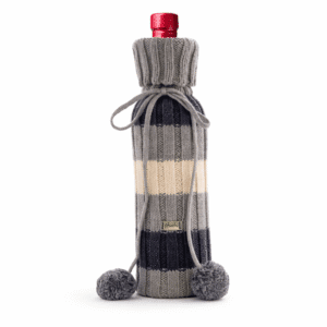 Decorative Wine Bottle Cover –  Grey