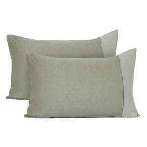 Set Fețe de Pernă cu Buline - Verde, 50 cm x 75 cm