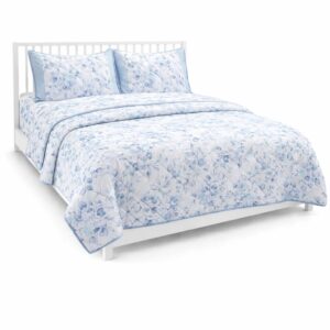 Quilt set - Blue Flowers