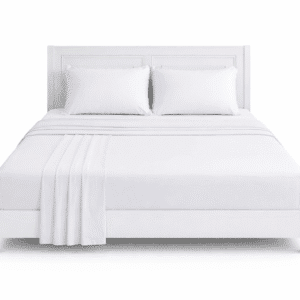 Bed Sheet with 2 Pillow Cases - White 228cm x 275cm