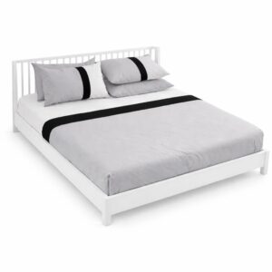 Bed Sheet with 2 pillow cases- Manhattan Grey 274cm x 274cm