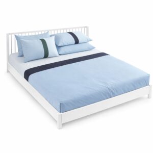 Bed Sheet with 2 pillow cases- Manhattan Sky Blue 274cm x 274cm