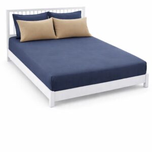 Bed Sheet with 4 pillow cases- Spotlight Dark blue 274cm x 274cm
