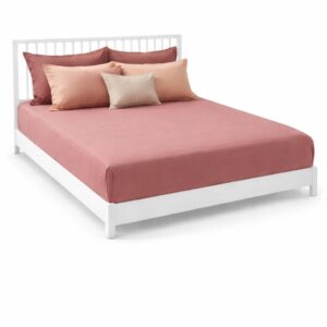 Bed Sheet with 4 pillow cases- Spotlight Coral pink 274cm x 274cm