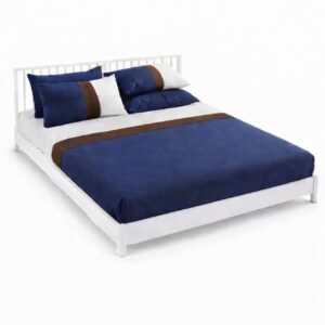 Cearșaf cu 2 fețe de pernă – Manhattan Blue, 274 × 274 cm