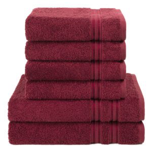 Set prosoape de baie - Burgundy 4x 50x100cm + 2x 70x140cm